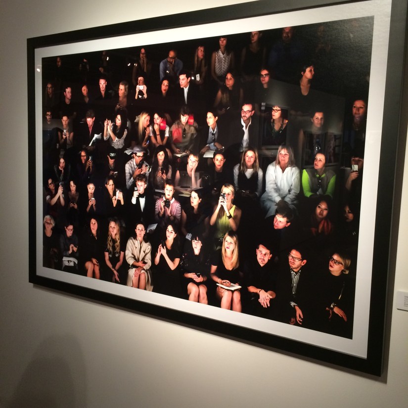 Chic shot of attendees at a Fashion Show in NYC during New York Fashion Week